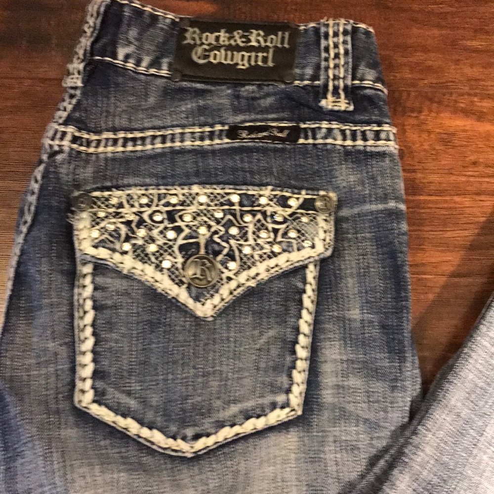 Woman's rock and roll cowgirl jeans